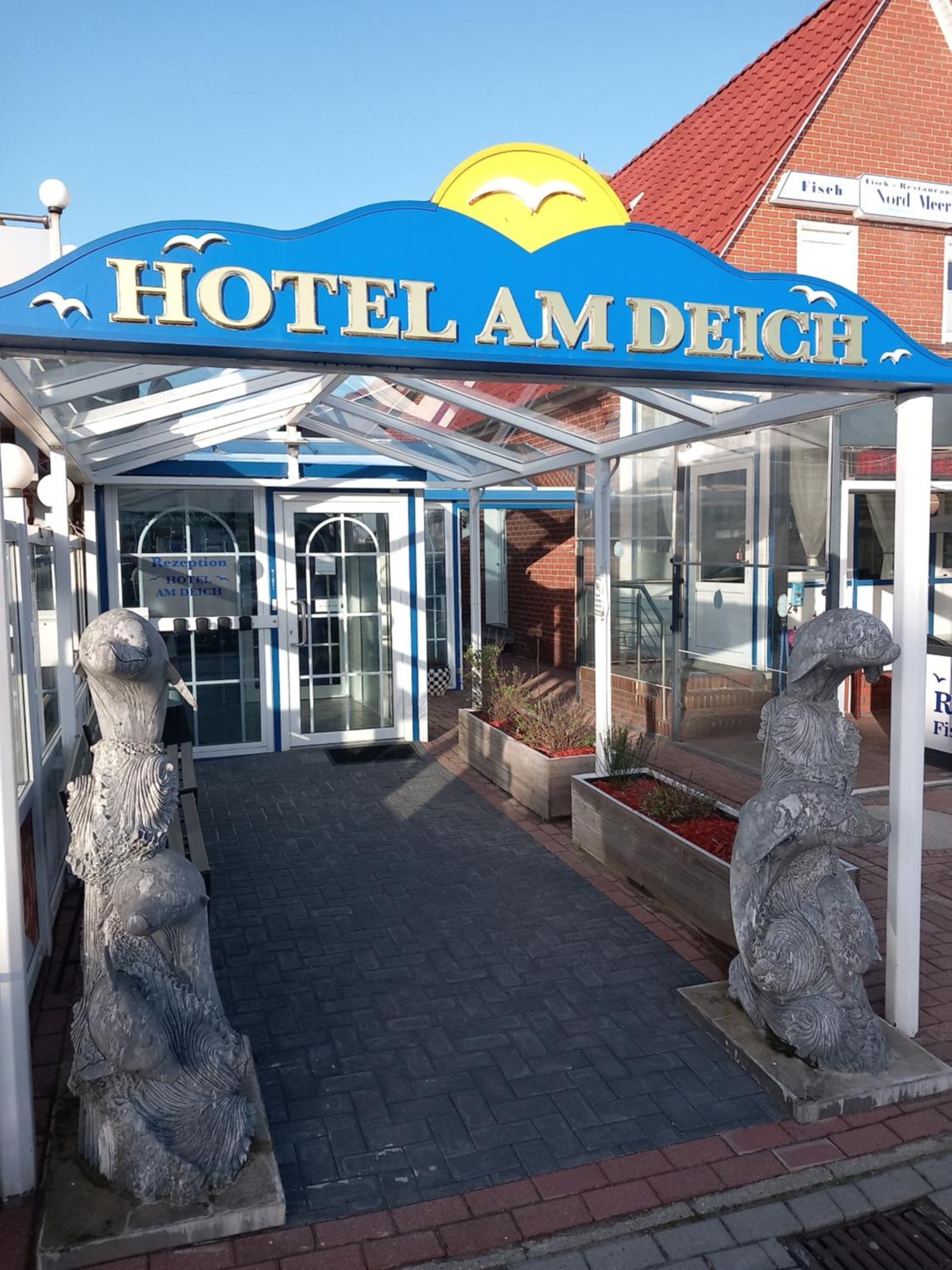 Hotel Am Deich 노르다히 외부 사진